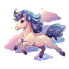 PastelUnicorn over clouds