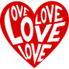 Heart Love Typo Pattern