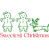 Christmas – Gingerbread Girls & Dachshund Green Line