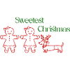 Christmas – Gingerbread Girls & Dachshunds (Green Text
