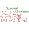 hristmas – Gingerbread Boys & Dachshunds (Red Line)