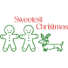Christmas – Minimal Gingerbread & Dachshund (Green)