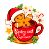 Funny Gingerbread Spicy and Caffeinated Christmas