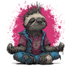 Punk Faultier Meditation