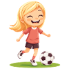 Smiling soccer player