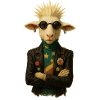 Punkgoat with star band