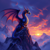 Dragon at sunset