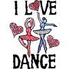 Whimsical Ballet Hearts