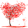 Baum aus Herzen