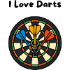 Kaleidoscope Dartboard with Arrows
