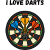Artful Dartboard Motif