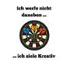 Dartboard Farbkreis mit Darts