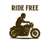 Ride Free Motorcycle Silhouette