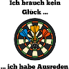 Buntes Dartboard Motiv