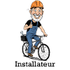 Construction Worker Bicycle Hero