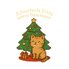 Schnurrende Grüße unterm Tannenbaum – Katze