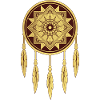 Geometry Lines Art Amulet