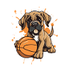 Puppy Dunk in basketball picture