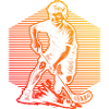 Minimalist floorball motif