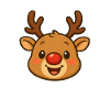 Cute Reindeer Christmas Design
