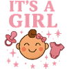 It's a Girl — Baby Happiness Pink