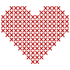 Crisscross Heart Embroidery