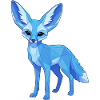 Blue Geometry Fox