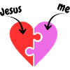 Jesus & me - Heart - Puzzle - Christian