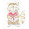 Raccoon Heart Hug