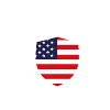 Arizona Shield mit der US-Flagge