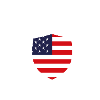 USA Flag in Shield Design
