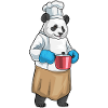 Panda Koch Kochtopf Kochen