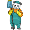 Panda Cleaner Mop Cleaning