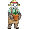 Panda Gardener Seedling Garden