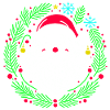 Christmas Circular Santa with Branches