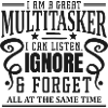 Multitâche : écouter, ignorer et oublier