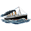 Titanic Legendärer Ozeandampfer stürmischer See