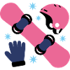 Glam Skate Pink and Blue Helmet