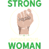 Strong Indigenous Woman Empowerment Graphic