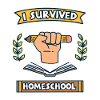 I Survived Homeschool Funny Education Graphic