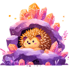 Crystal Cave Hedgehog Idyll