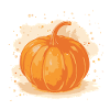 Pumpkin Autumn Illustration