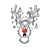 Rudolph's Red Nose Christmas Deer