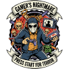 Gamer Press Start Terror