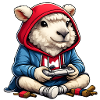 Charme à capuche mouton gamer