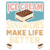 Eis-sandwich-liebhaber Sommerdessert