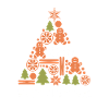  Merry Christmas Lebkuchenbaum Weihnachtsbaum