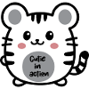 Kawaii Tiger Cutie in Action