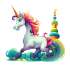 RegenbogenEinhorn Karnevaldesign