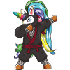 Dabbing Ninja Unicorn Martial Arts Sort Bælte Sjov